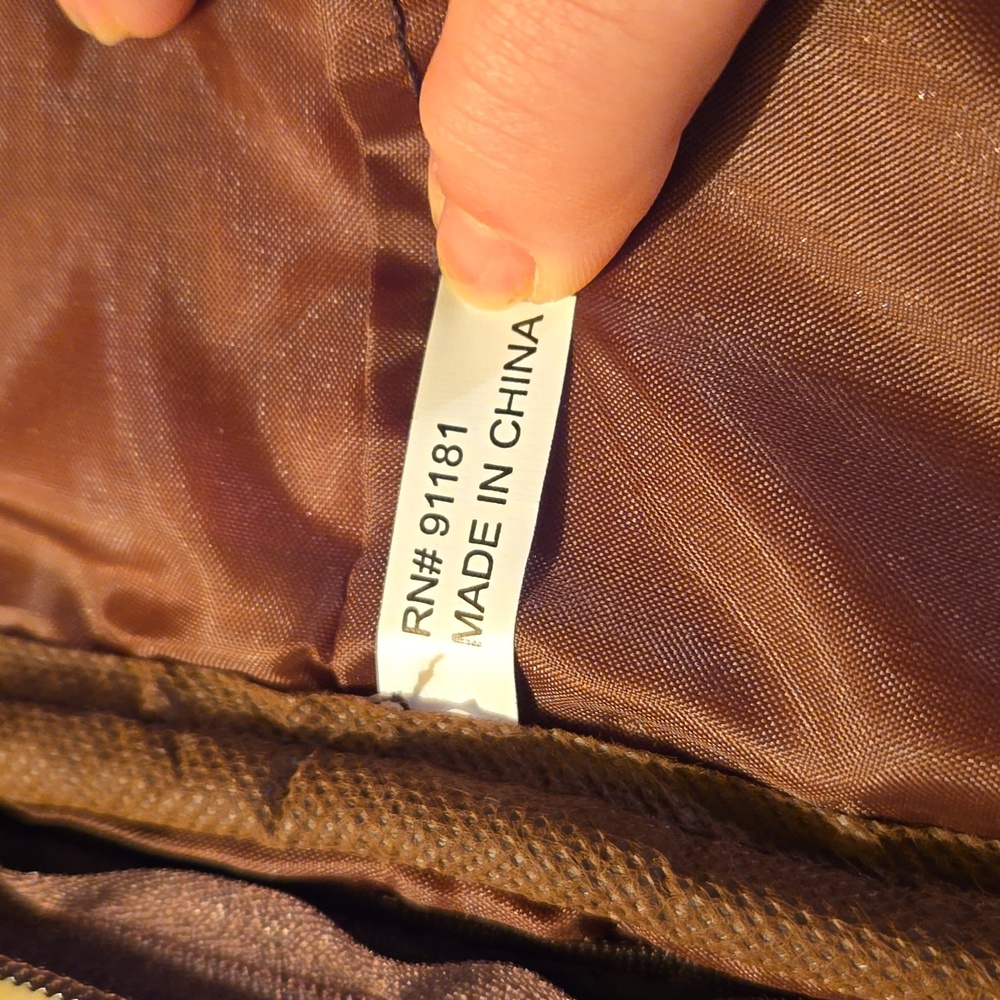 Leather/Suede Patchwork Zip Around Bible Cover W/… - image 7